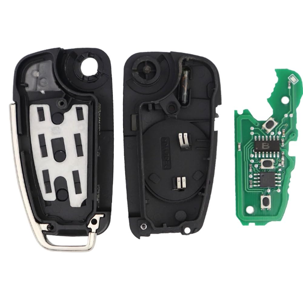 Chiave telecomando auto 433 MHz per Audi Q7 B7 Q3 A3 TT A2 A8 A6 A6L A4 S5 C5 C6 B6 A4L A5 Q5 S RS S18X0837220 8P0837220D 8P0837220Q/8P0837220K
