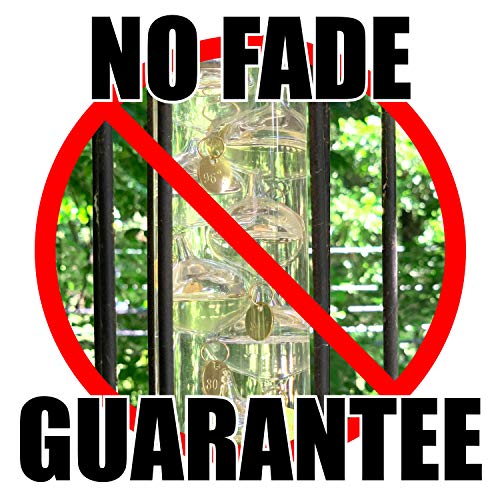 Glassic Gifts® Outdoor Hanging Galileo Thermometer (23" Total Height) W/ Free Bracket - 2020 Product Update - No Fade Guarantee #TOP3