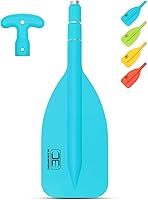 Vista 1 de OCEANBROAD Remo telescópico de emergencia de 21''-42'' (requiere ensamblaje)/26''-54'' eje de aluminio para kayak, navegación, piragüismo, tubing