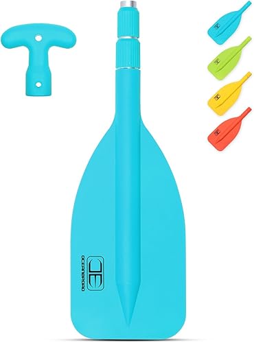 OCEANBROAD Telescoping Emergency Paddle 42'' Aluminium Shaft for Kayaing Boating Canoeing River Tubing