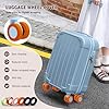 XYOFUN Gepäckraum-Radschutzabdeckung,Neueste Upgrade Gepäckradabdeckungen,Stufe 8 Reisekoffer-Radabdeckung,Anti-Staub & Kratzer Geräuschreduzierung Radschutz(Orange,8) #2