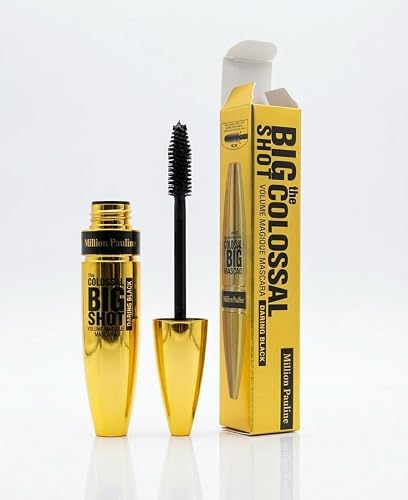 Million Pauline The Colossal Big Shot Volume Mascara, Daring Black, Gold Packaging