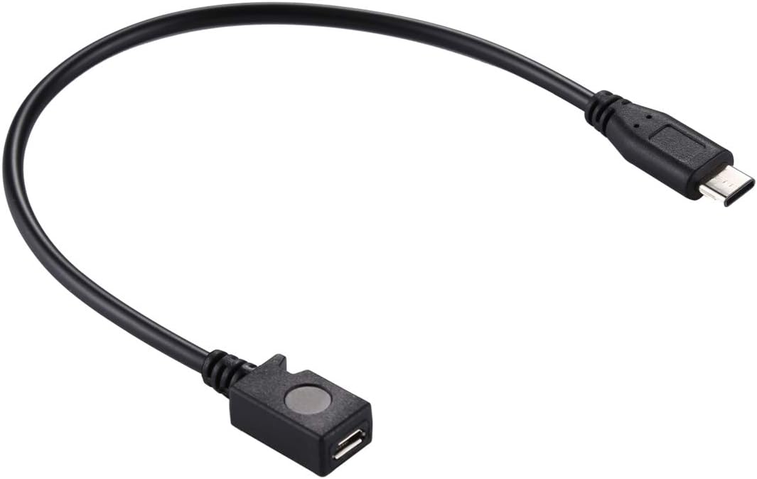 Niza USB-C/C-Type 3.0 macho a hembra Cable adaptador Micro USB, for la galaxia S8 y S8 + / LG G6 / Huawei P10 y P10 Plus/Xiaomi Mi 6 & Max 2 y otros teléfonos inteligentes, longitud: 29cm Probityl