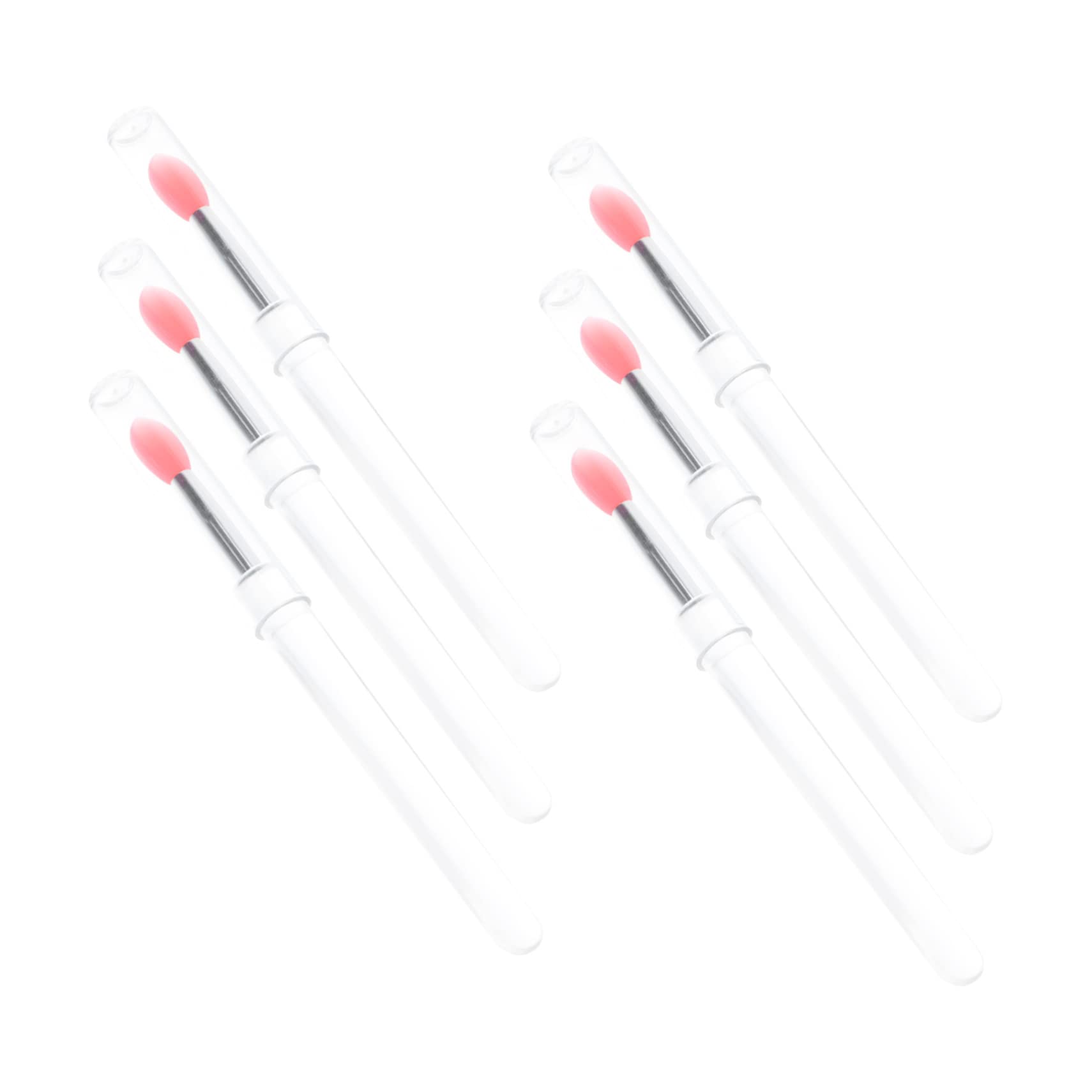 Didiseaon 6pcs Silicone Lip Brush Set Lipstick Applicators Cover Perfect for Travel Daily Use