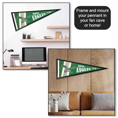 Image of Philadelphia Eagles Throwback Vintage Retro Pennant Flag