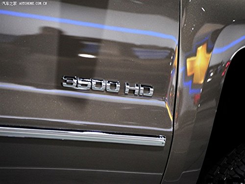 Image of 2pack OEM 3500HD Letter Nameplate Emblem 3500 HD Badge Replacement for Silverado Sierra Glossy (2007-3018 Chrome)