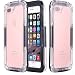 iPhone 7 Waterproof Case, iPhone 7 Case [HEAVY DUTY] Built-in Screen Protector Tough 2 in1 PC & TPU Rugged Shorkproof Waterproof Cover (Clear/Black)