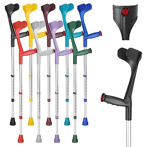 Ossenberg Classic Elbow Crutch, Black, Adjustable