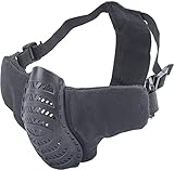 Evike Airsoft - Matrix Low Profile Tactical Padded Lower Half Face Face Pro (Color: Black)