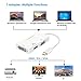 CableCreation 3 in 1 USB C to VGA HDMI DVI Adapter, USB Type C to HDMI VGA DVI Female Adapter Compatible with Galaxy S22 Ultra, MacBook Pro 2020, Surface Book 2, Pixel, Mac mini 2018, XPS, White