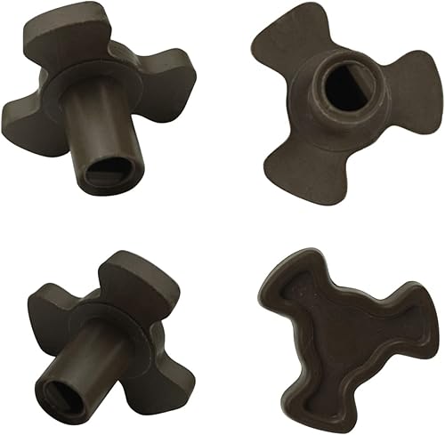 Miniatura 5 de 4 piezas de acoplador giratorio de microondas de 0.67 pulgadas de longitud del eje, soporte de bandeja de microondas, accesorio de repuesto de