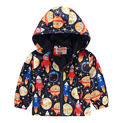Toddler Boys Girls Casual Jackets Printing Outerwear Zipper Coats Long Sleeve Windproof Childrens Jean Jackets for Girls
