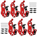 Rtshuok 6Pcs Shovel Mount for Roof Rack, Metal Rubber Clamp Mounting Brackets Kit, Shovel Holder for Truck, Car Accessories for Boats,Military Equipment,Overlanding Gear, Quick Release Axe Tool Holder