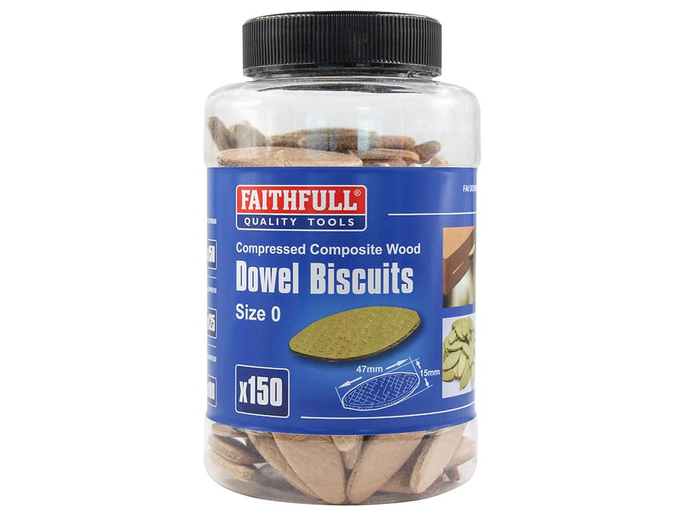 Faithfull Tub 150 No.0 Biscuit Wood