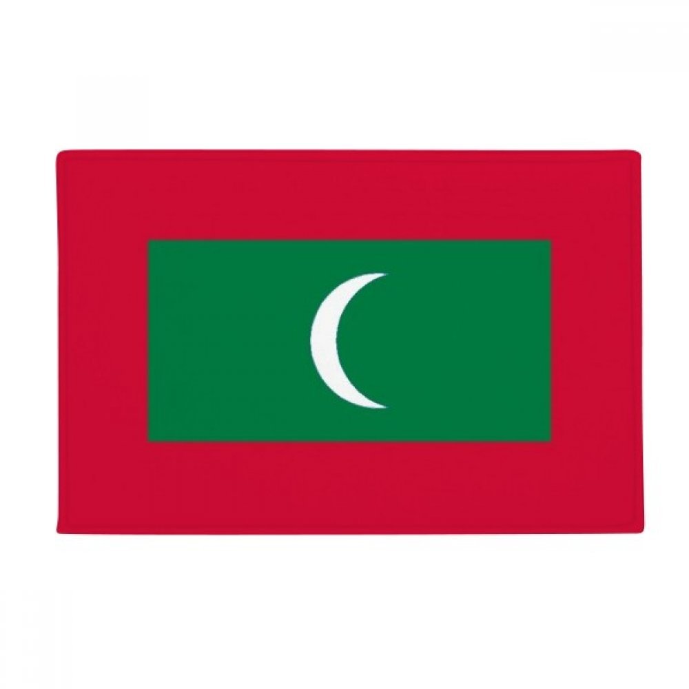 Drapeau National Maldives Tapis de Sol 40x60cm pour Salon et Cuisine