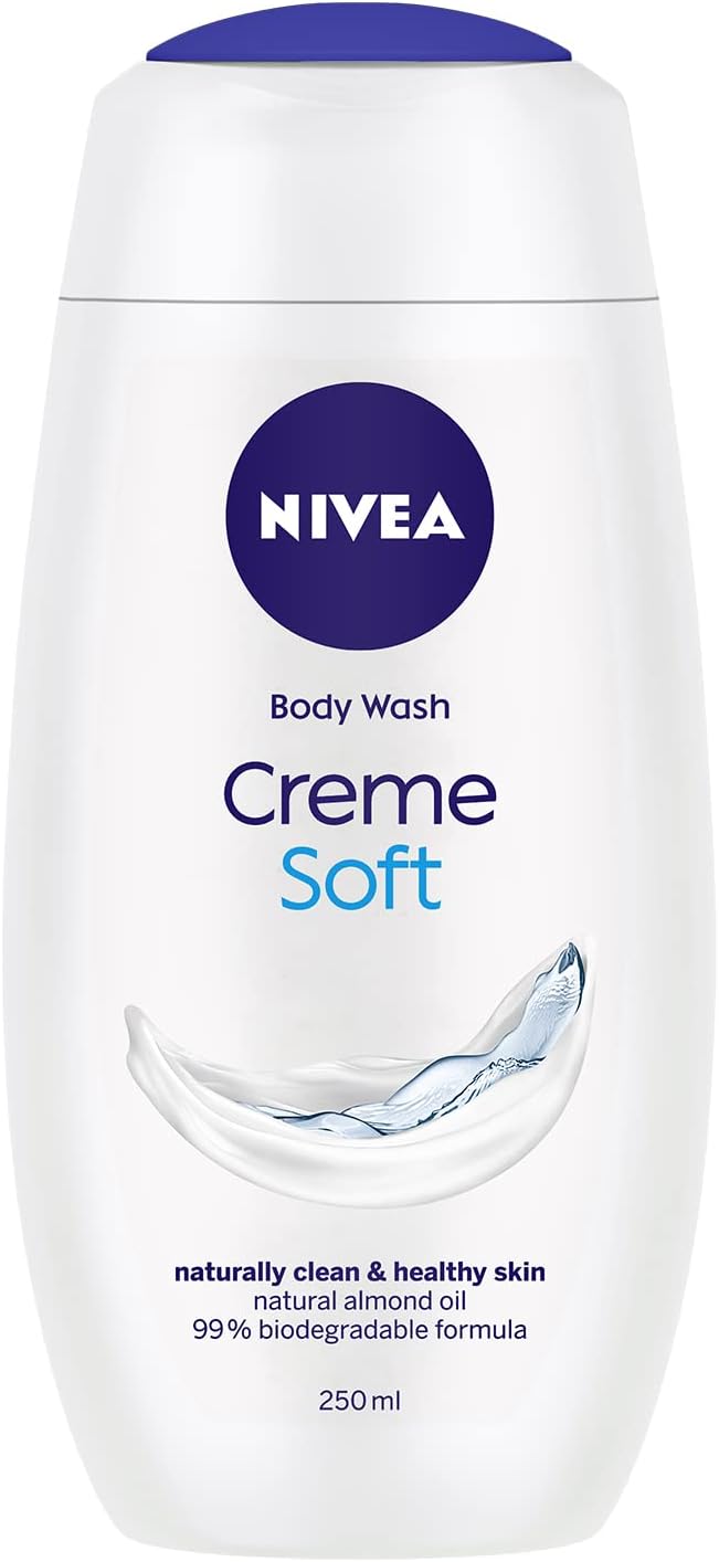 Care Shower Creme Soft (250 ml) Caring Shower Body Cream Enriched with Almond Oil, Moisturising Shower Gel Body Wash, Skin Moisturiser with Mild Scent