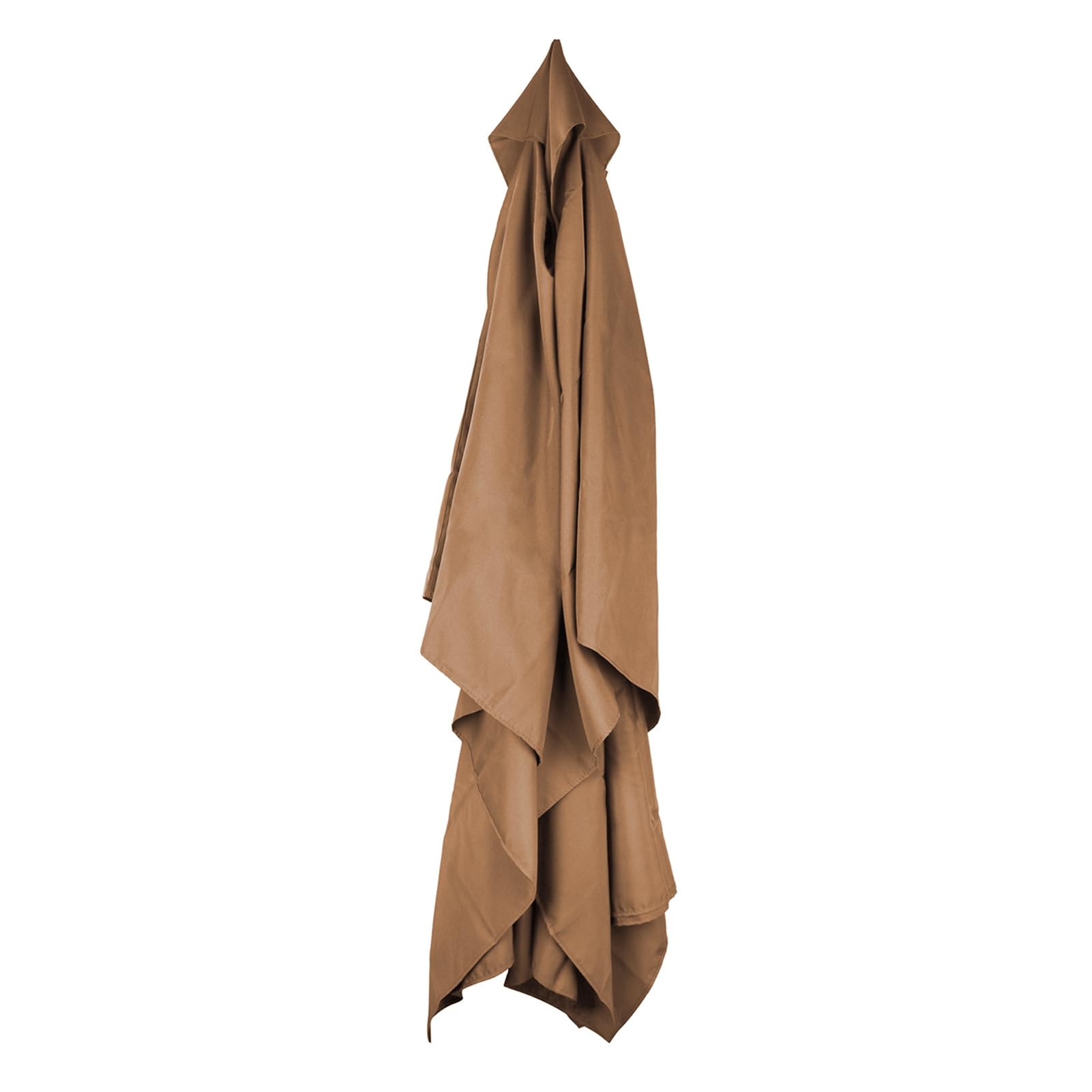 Baldacchino Di Ricambio Per Ombrellone Rettangolare 6 Stecche – 200x300 Cm, Tessuto Poliestere 160 G, Antisbiadimento E Impermeabile (Grigio)