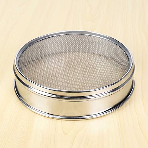 Lobamop Leistungs Garten RäTsel Sieb Ineinander Greifen Boden Sieb Kompost Samen BehäLter Gartenarbeit Werkzeug -18 (1Mm)