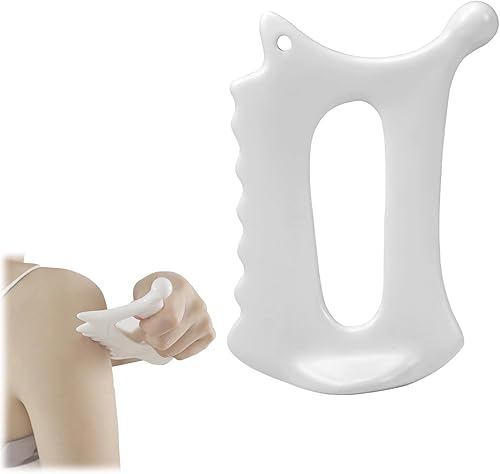 Herramienta Gua Sha de cerámica 6 en 1 para cara y cuerpo, masaje facial para drenaje linfático, levantamiento de mandíbulas, cuidado de hinchazón,