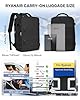 BJLFS Zaino Ryanair 40x30x20 Sottovuoto con pompa Zaino da Viaggio aereo Cabina 40x30x20 Impermeabile Bagaglio a Mano Wizzair Sottovuoto Borse da Cabina per Easyjet 45x36x20 Zaino Airback Donna