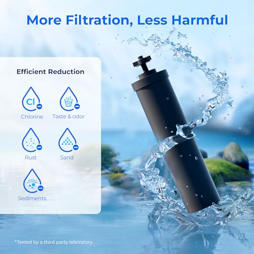 Image of Waterdrop Black Water Filter, Replacement for Berkey BB9-2, 3 Pack