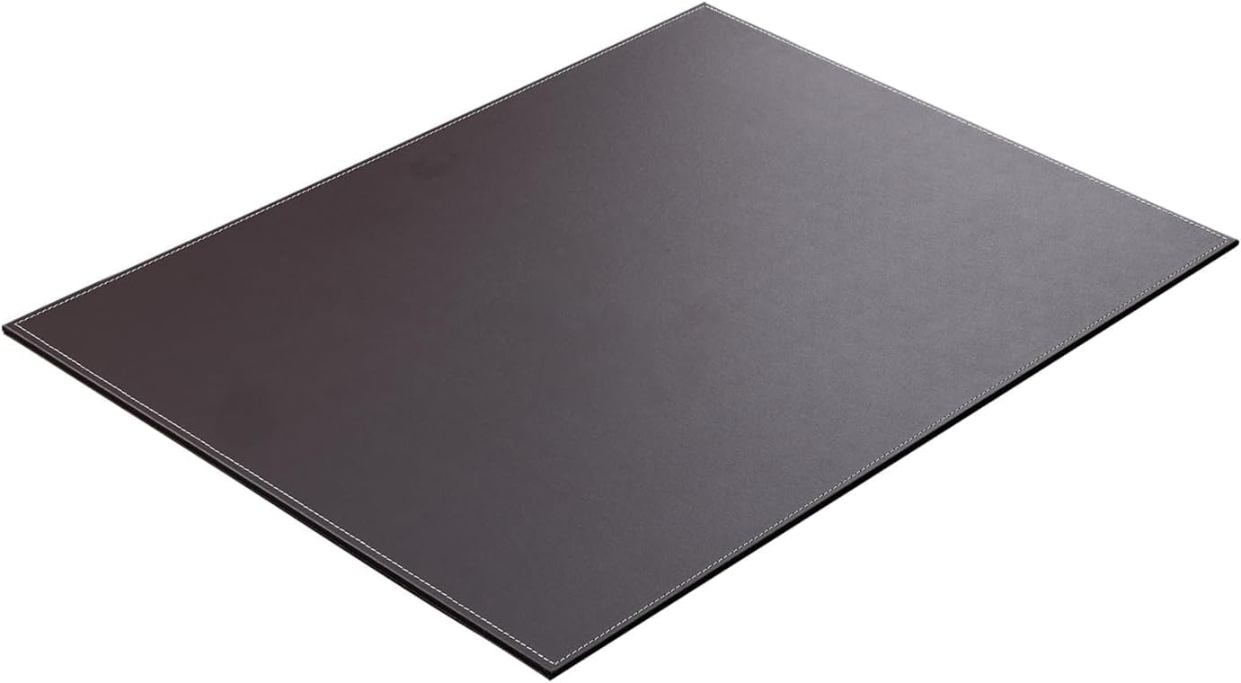 KINGFOM Sous Main Bureau Cuir Noir 60x45cm Tapis Protection Bureau Étanche