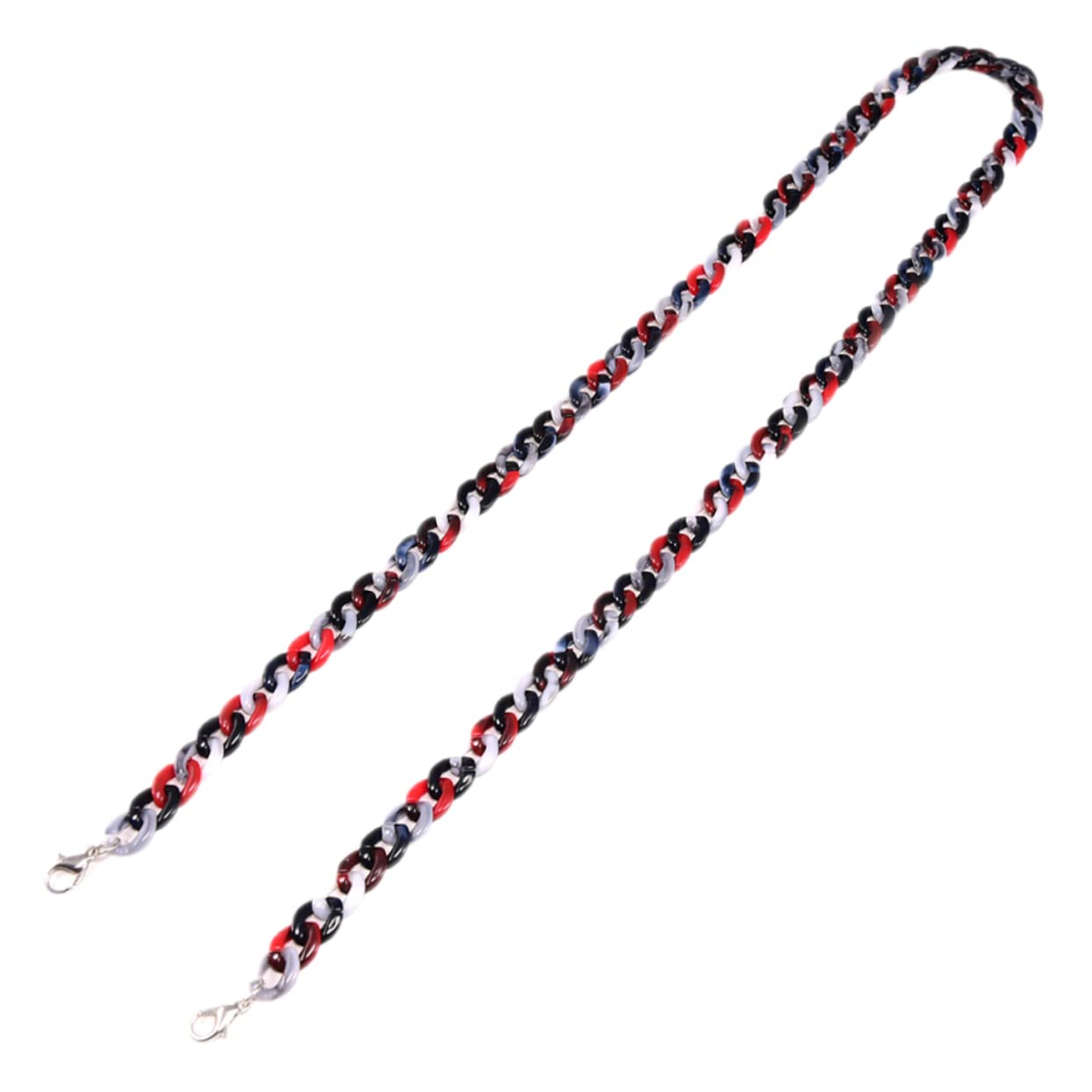 2 Piezas cadena de gafas collar de cuentas cordón para gafas de lectura necklace titular de collar de anteojos para mujer cordones de anteojos para mujer carey Marco de los lentes