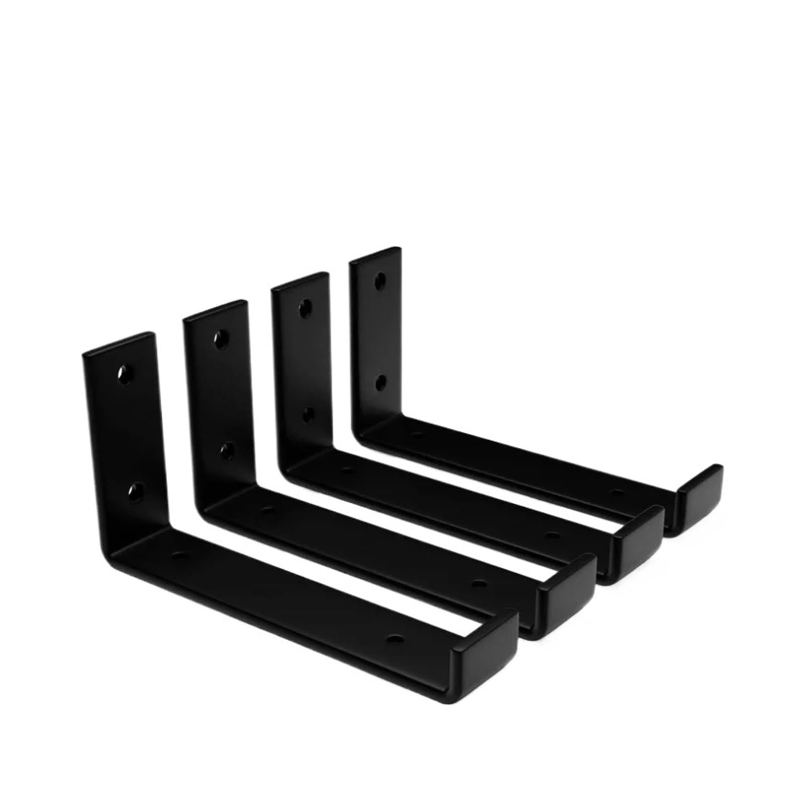4Pieces Heavy Duty Wall-Mounted Shelf Bracket for Floating Shelves