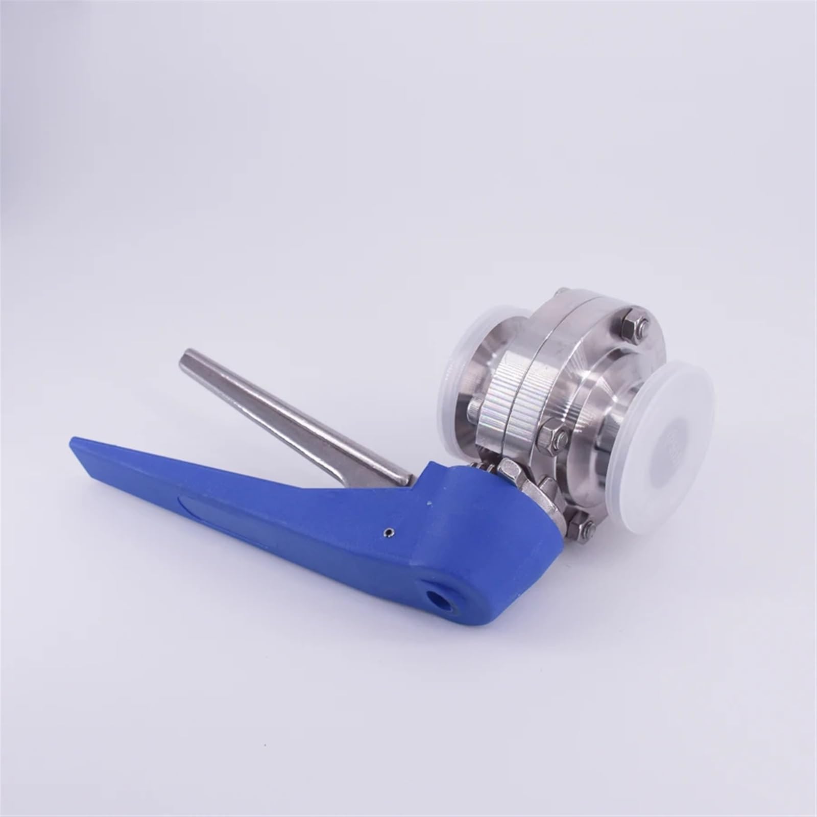 Vanne de régulation de débit à gâchette papillon sanitaire à trois pinces de 38 mm 1-1/2" OD x 1,5" SUS 304 en acier inoxydable for brassage