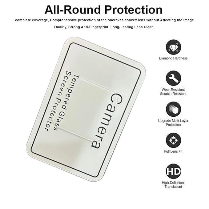 Image of PreCure (Pack of 2) Back Camera Lens Protector for Vivo V30 / Vivo V30 Pro - 9H Tempered Glass, Anti-Shock, Anti-Scratch, HD Clear