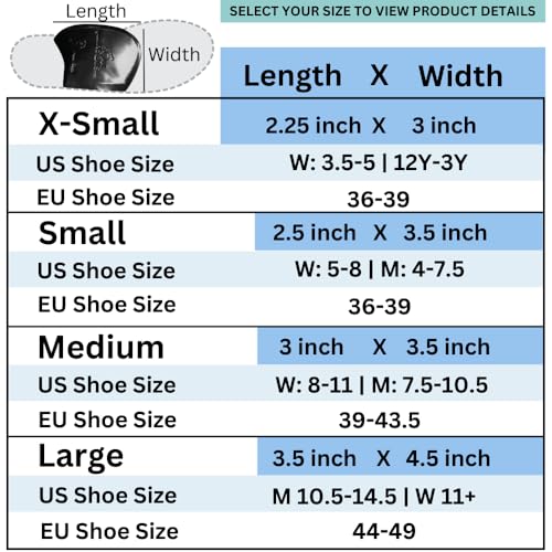 Image of Shoe Bubble Orthotic Insole - Memory Gel Insoles for Plantar Fasciitis, Pronation, Heel Pain, Arch Supports, Midfoot Support (Black (Thinner Support), X Small)