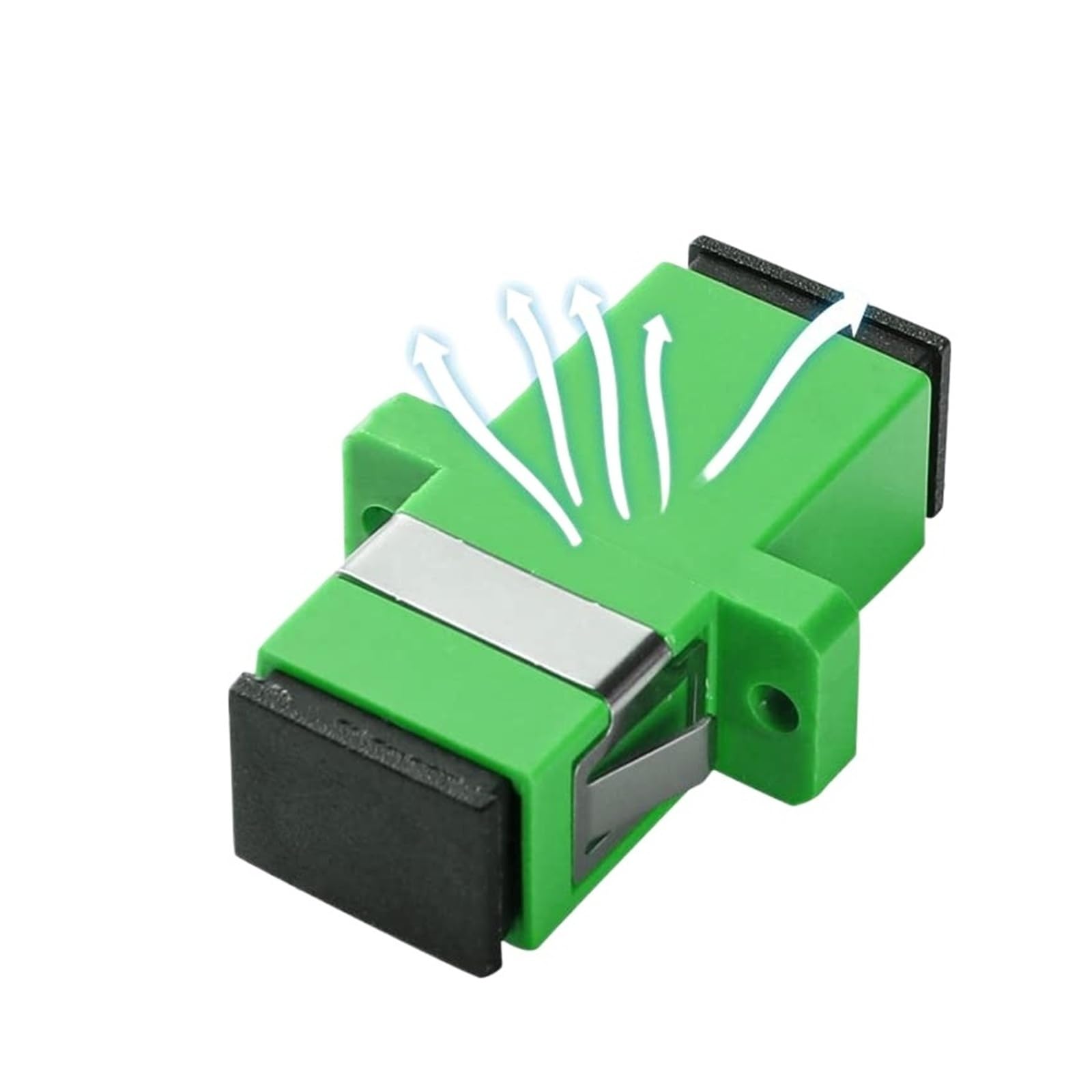 Adaptador de fibra óptica monomodo simplex SC hembra acoplador(10pcs)