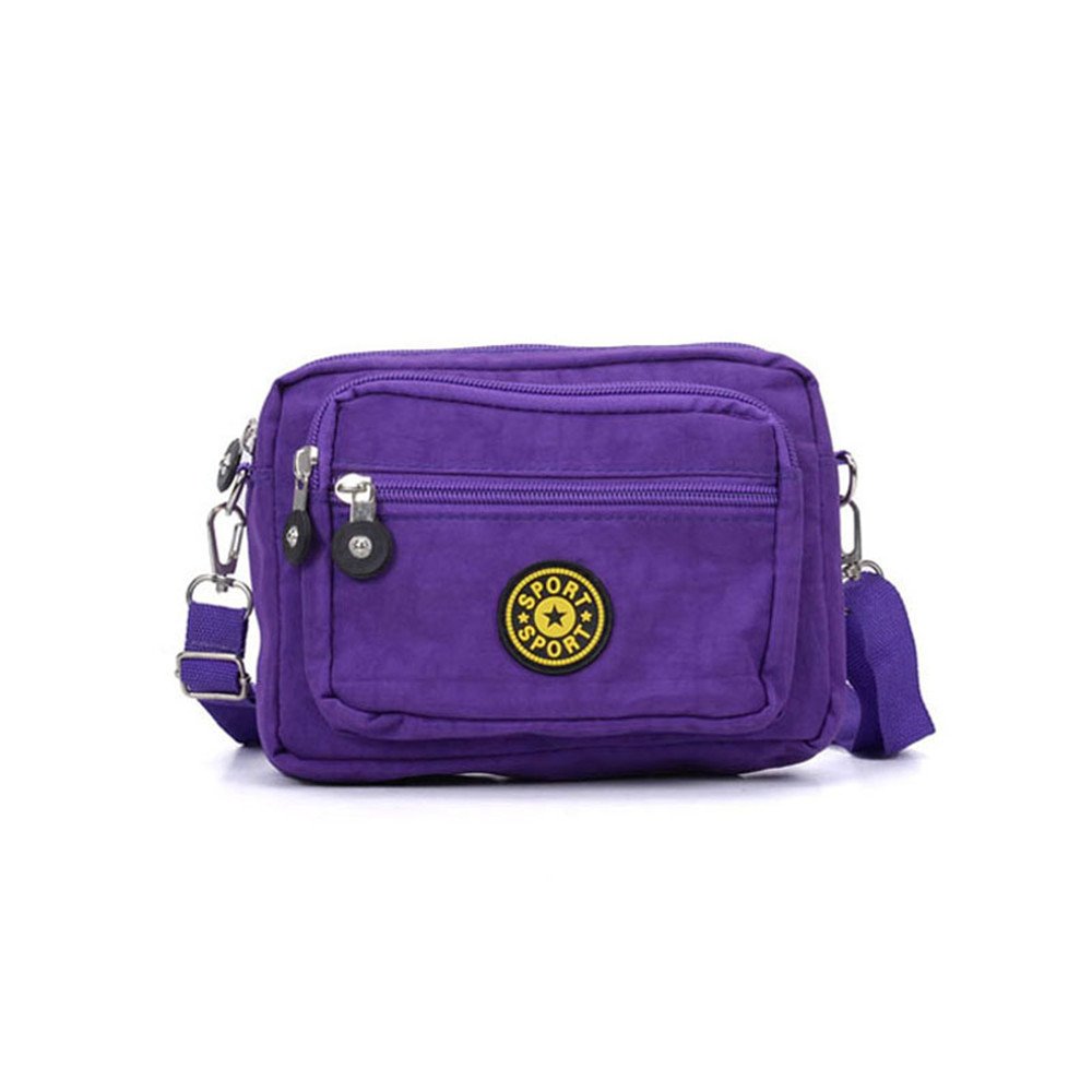 SALLY YOUNG Women Casual Solid Portable Crossbody Bags (light purple)