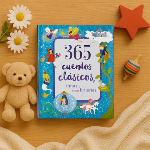 Image of 365 Cuentos Clasicos: Rimas y Otras Historias Tesoro de Libro de Cuentos Acolchado (365 Classic Stories, Children's Spanish Language Padded Storybook Treasury) (Spanish Edition)