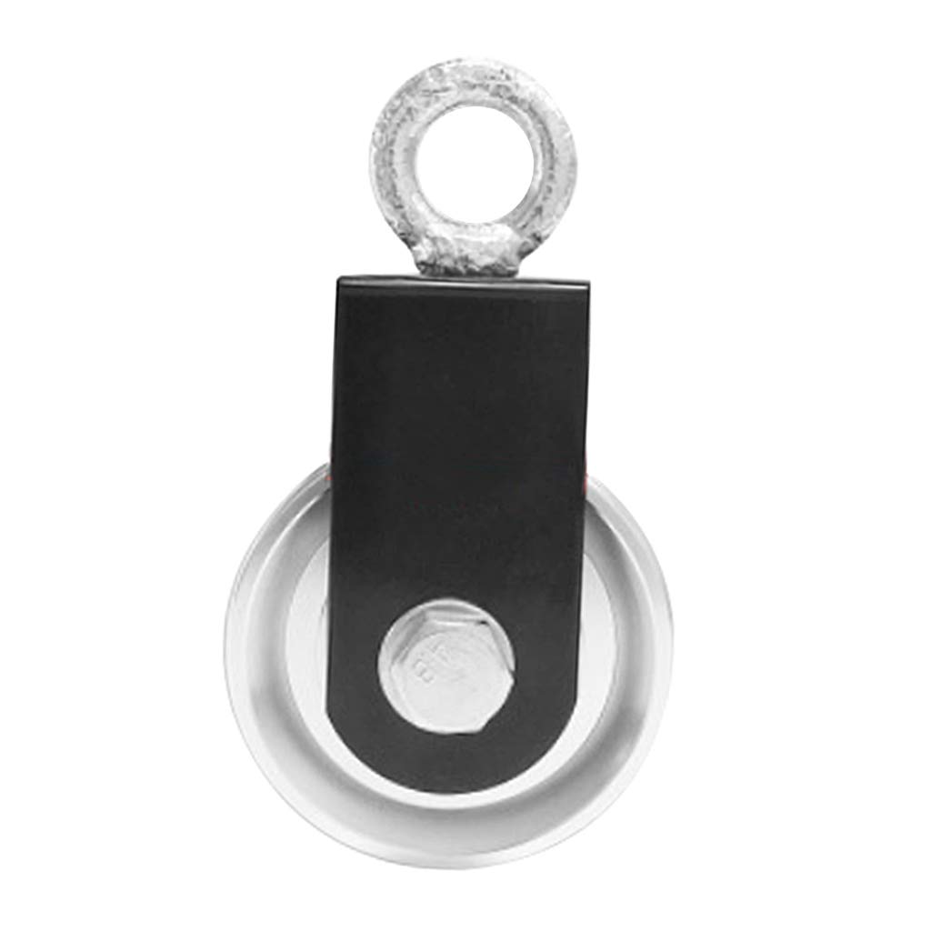 Lot de 3 poulies à une seule roue - Poulie à poulie - Système de corde - DIY - 73 mm