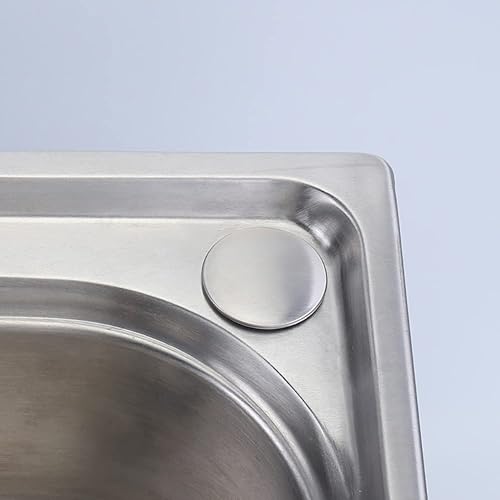 Miniatura 4 de GSHLLO 2 cubiertas de acero inoxidable para orificios de grifo de cocina, grifo de fregadero, dispensador de jabón, tapón de placa y tapas de