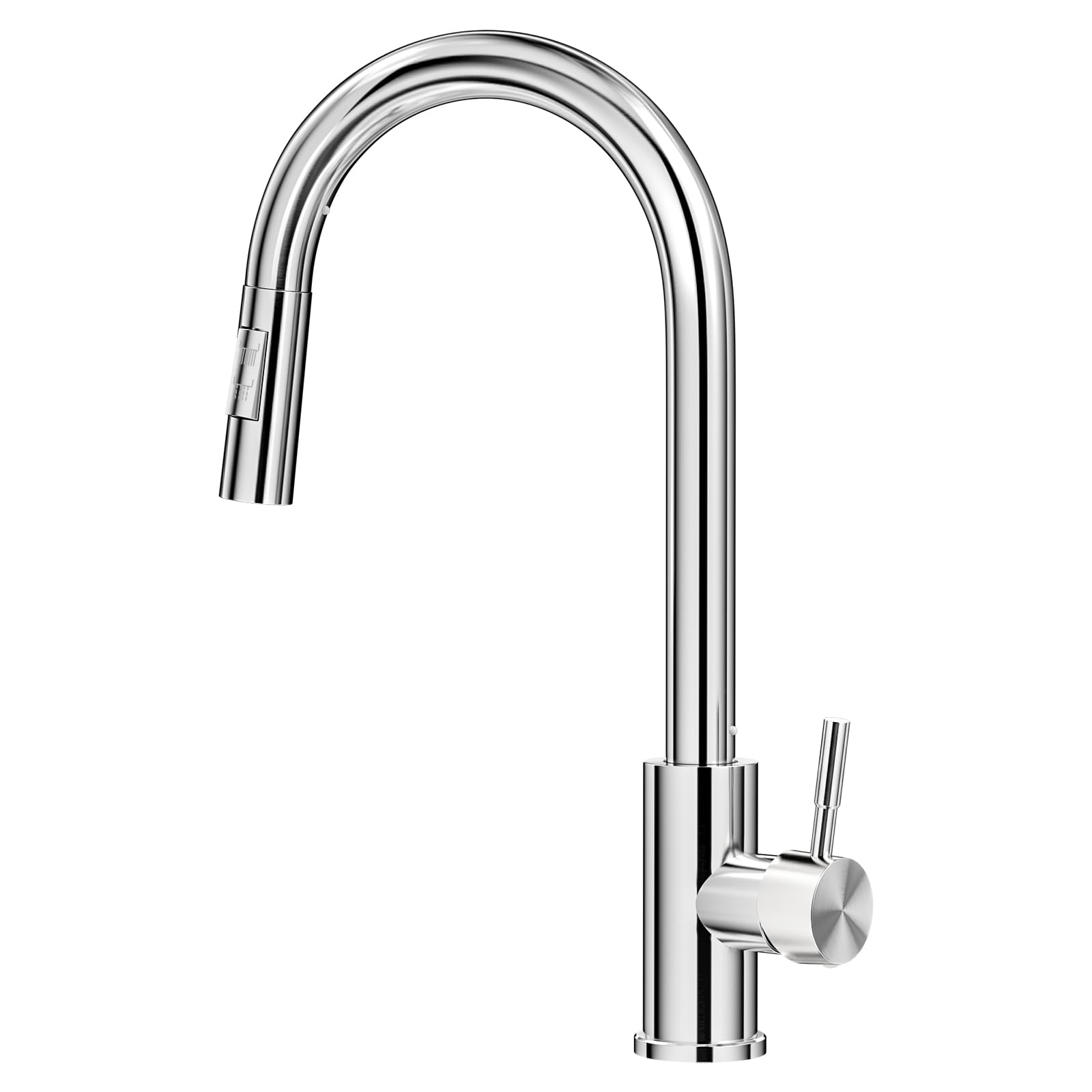 Grifo Cocina Extraible, Grifo Cocina Fregadero con 2 Modos Giratorio 360° Torneira Cozinha Monomando, Acero Inoxidable Ahorro de Energía Grifo Cocina Fregadero Agua Caliente y Fría