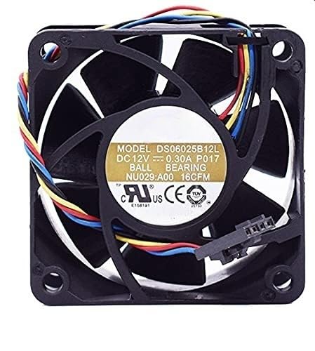 DS06025B12L 12V Silent Fan, 60mm 4-Wire Temperature Controlled Cooling