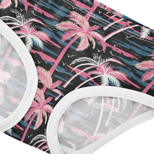 Joisal Cotton Girls Underwear Toddler Aesthetic Palm Trees Panties for Girl Aesthetic Undies Kids Briefs 2t4