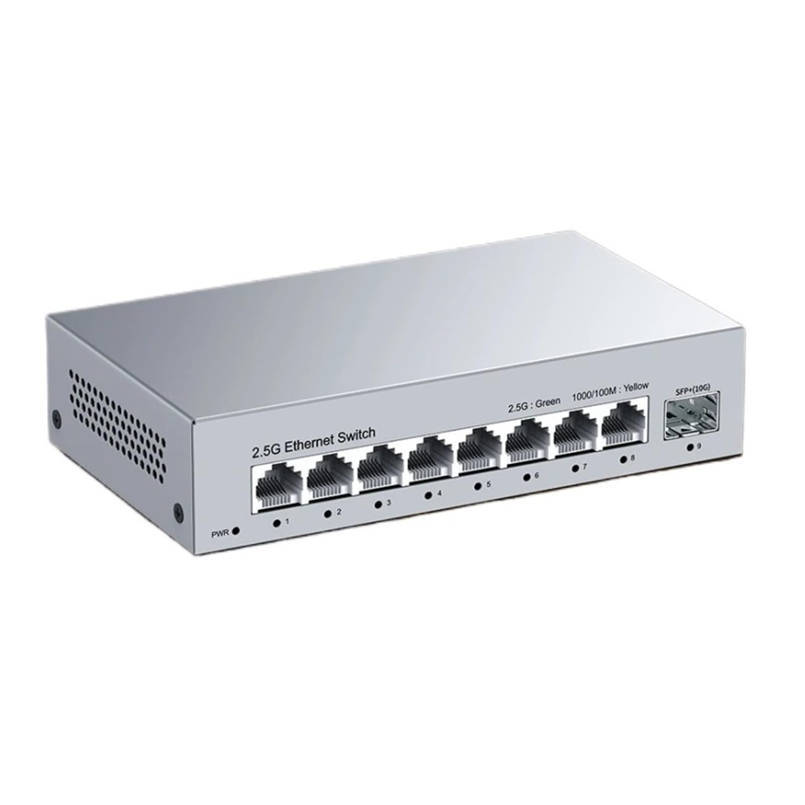 Switch de Red Conmutador Ethernet de 8 Puertos 2,5 GbE No administrado 2,5 Gbps 1 Puerto 10 GB SFP(AU Adapter)