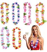 Amazon.co.jp: LIOOBO ハワイアンレイ ハワイ レイ 6本