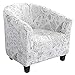 NIBESSER Housse de Fauteuil Cabriolet Chesterfield Housse de Canapé Tub Chair Extensible Housse de Fauteuil Cabriolet Biélastique Modèle Tullsta Motif Fleurs