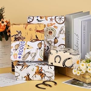 12 Sheets 28 * 20 Inches Western Wrapping Paper Watercolor Cowboy Wild West Desert Cactus Rodeo Gift Wrap Paper for Birthday Baby Shower Horse Racing Party DIY Craft 12 Sheets 28 20 Inches Western Wrapping Paper Watercolor Cowboy Wild West Desert Cactus Rodeo Gift Wrap Paper for Birthday Baby Shower Horse Racing Party DIY Craft