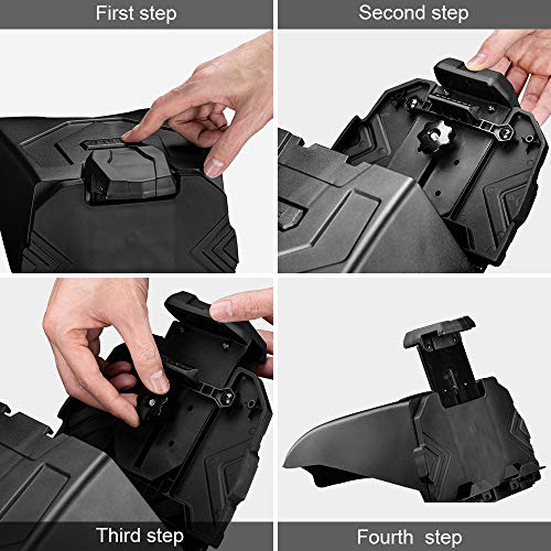 X3 Tablet Holder for 2017-2021 Can Am Maverick X3, ISSYZONE Electronic Device Holder with Integrated Storage - Fits 2017 2018 2019 2020 2021 Can Am Maverick X3 Max