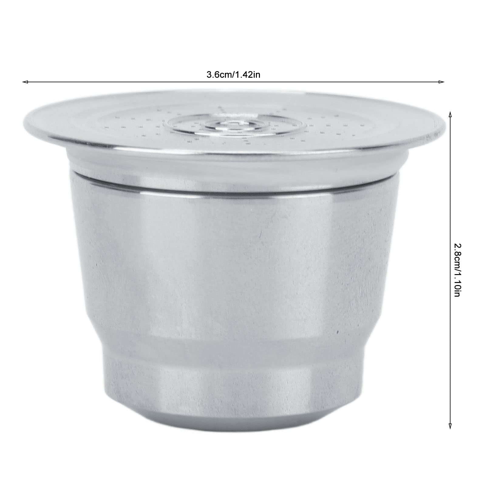 Capsules réutilisables de dosette de café, en acier inoxydable de qualité alimentaire, rechargeable, filtre de remplacement de tasse pour U