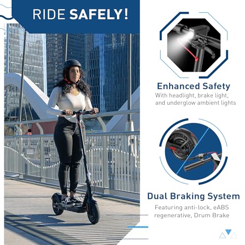 Image of Hiboy S2 SE Electric Scooter for Adults, 19 MPH, 17-Mile Range | 430W peak motor, 10 inch tires, dual brake system, foldable frame, ideal for urban commuting