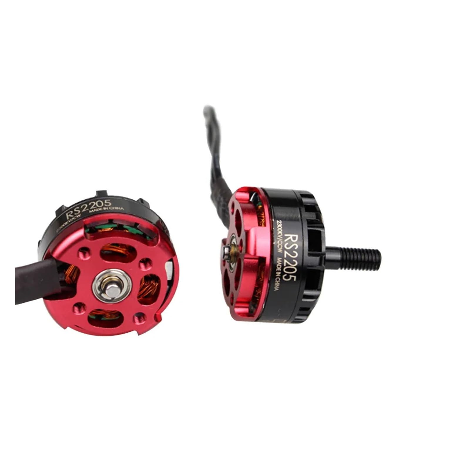 RS2205 2205 2300KV CW CCW Brushless Motor for QAV250 210 FPV Racing Drone, 3-4S 5 mm Shaft 30g High Thrust Multi Rotor Motor (Reverse Bud CCW)