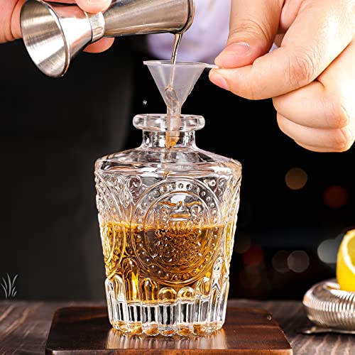 Juego de 3 botellas de tablero SuproBarware BTSET0004 con dosificador dorado para amargos 7