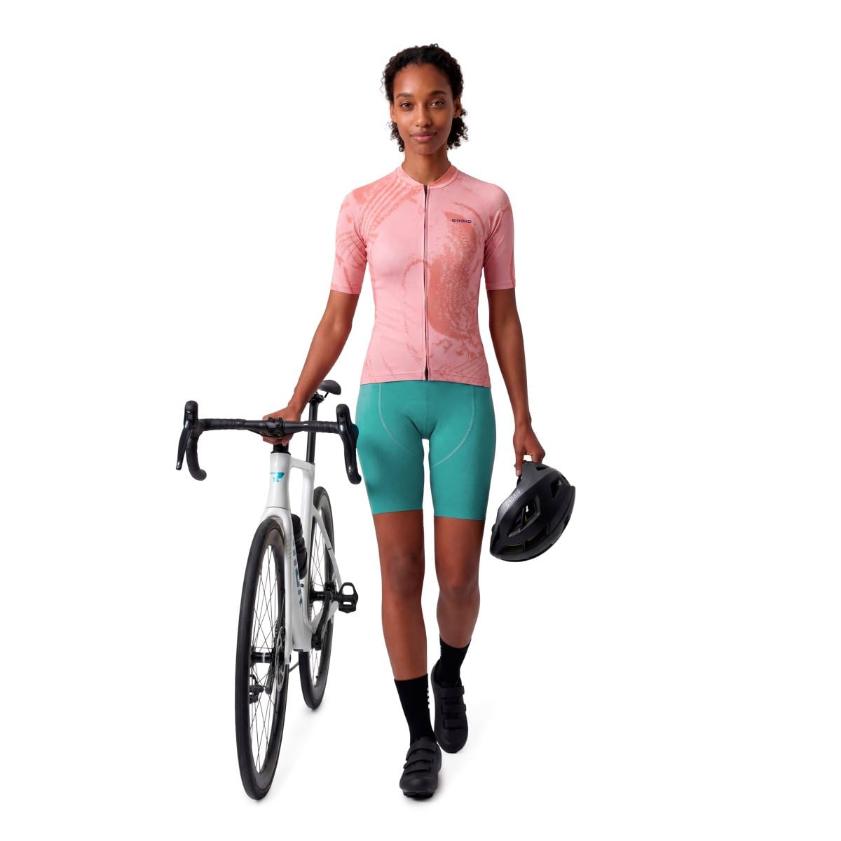 SIROKO - Maillot de Ciclismo para Mujer Biodegradable Bio-W NRC Coral - S - Coral