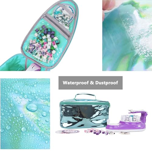 PACMAXI Carrying Case for KumiKreator Friendship Bracelet Maker, Waterproof Storage Bag for Cool KumiKreator, Carrying Case for Necklace and Bracelet Maker Activity Kit (blue) - Thumbnail 7